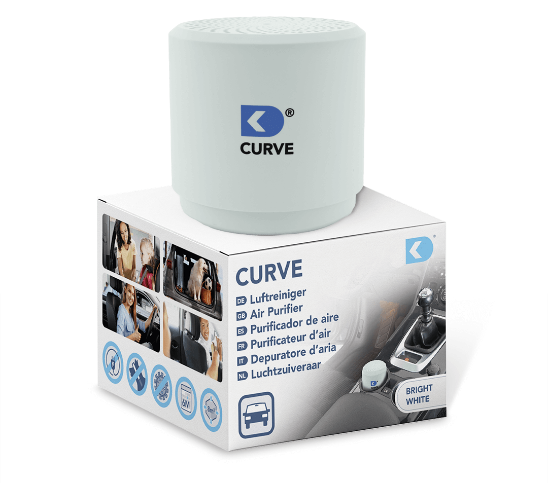 CURVE air purifier for clean air in your vehicle